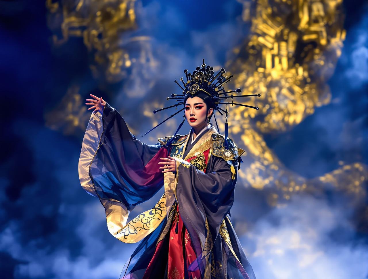 某青年艺术家跨界合作，将传统戏曲搬上现代舞台